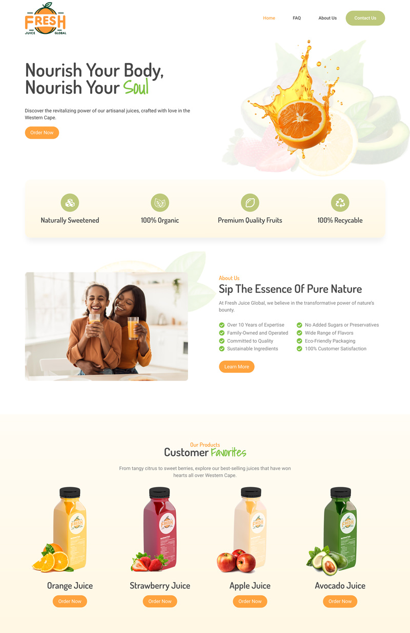 Fresh Juice Global   Natures Bounty in Every Bottle - WooCommerce Developers from Cape Town