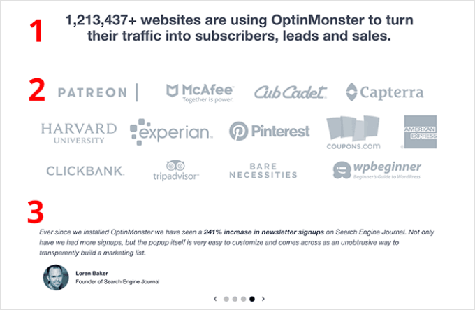 OptinMonster's landing page made with SeedProd